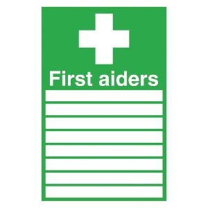 Signslab First Aiders S/A 300x200