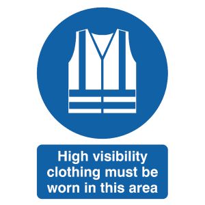 Signslab A4 Hi Vis Clth M/B/Worn Pvc