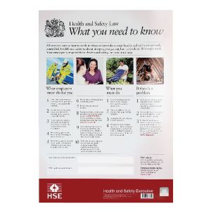 Hse Health And Safety Law Poster A3 Sr66369 Indexdirect Ie