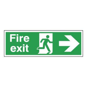 Fire Exit Safety Sign Running Man