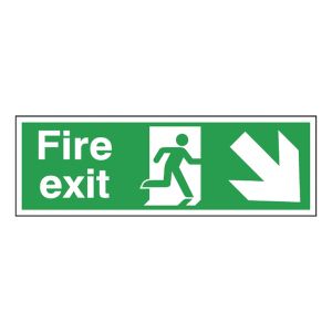 Fire Exit Man Arw Dw Rgt 15x45 Sa