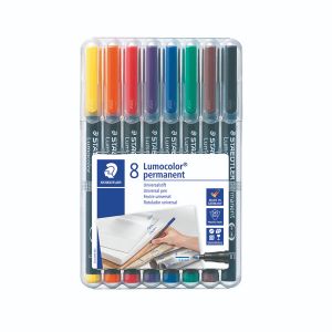 Lumocolour OHP Pen Perm 318 Ast Wlt8