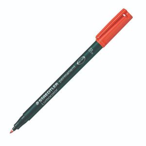 Staedtler Lumo Perm Fn Pens Red Pk10