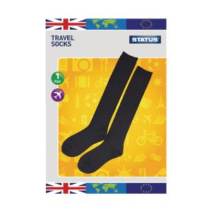 Status Travel Socks Sz 6-9 Black P10 Status Travel Socks Sz 6-9 Black P10