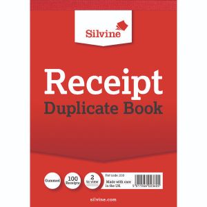 Silvine Dup Receipt Book 230 Pk12 Silvine Dup Receipt Book 230 Pk12
