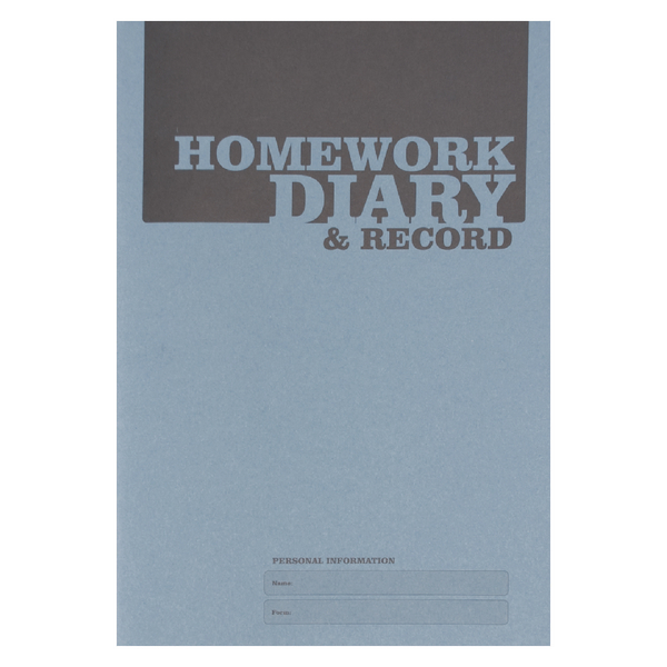 Silvine Homework Diary Recrd Bl Pk20