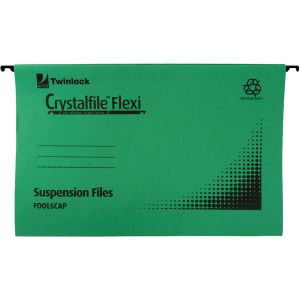 Rexel Crystalfile Susn File Grn Pk50