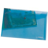 SS Eco Popper Wallet Pk 5 Blue