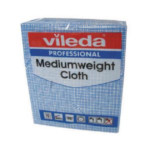 Vileda Medium Weight Cloth Ble Pk10