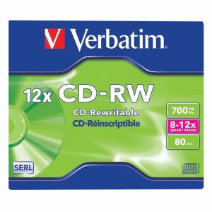 Verbatim 80Min/700Mb CD-Rw 10x-12x