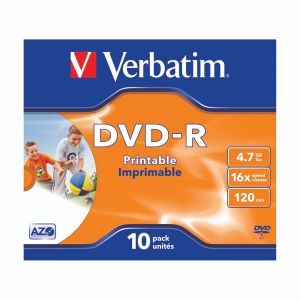 Verbatim DVD-R Jwl Cs Print Pk10