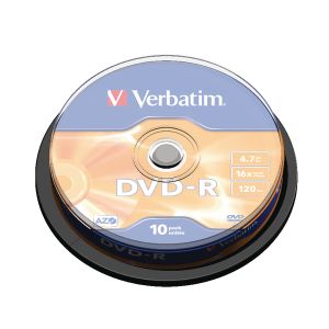 Verbatim DVD-R 16x Branded Silver