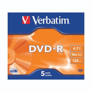 Verbatim DVD-R 4.7Gb 16x Jc Pk5