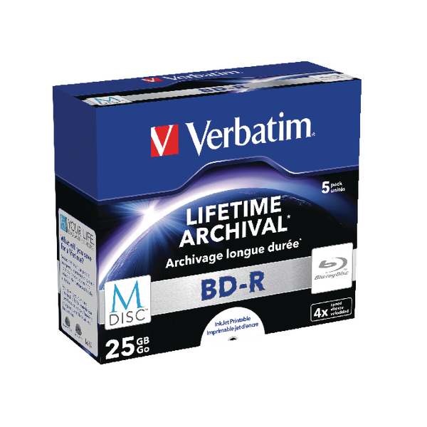 Verbatim M-Disc BD-R JEWEL CASE PK5