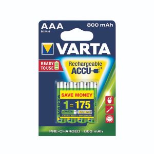 Varta Nimh Rchb AAA Batteries Pk4