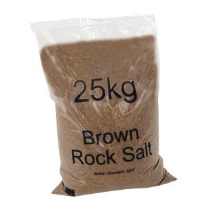 Dry Brown Rock Salt 25kg Bag Pk20