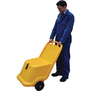 Mobile Salt and Grit Bin 75L Yellow