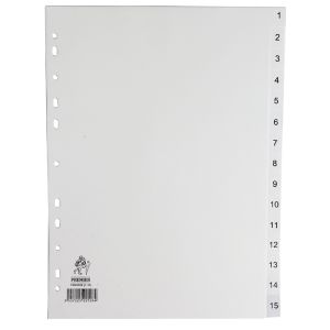 A4 White 1-15 Polypropylene Index