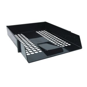 Black Plastic Letter Tray Pk12