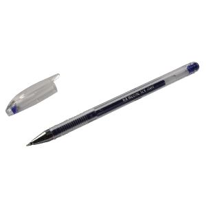 Blue Gel Pens Transp Barrel Pk10