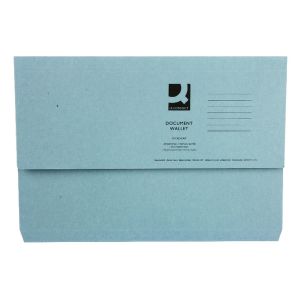Document Wallet 220gsm Fc Blue Pk50