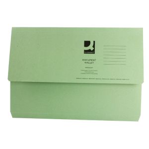 Document Wallet 220gsm Fc Green Pk50