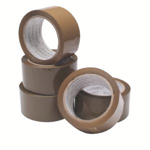 Buff Packaging Tape 48mmx66m Pk6