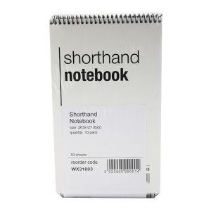 Spiral Shorthand Notepad 80 Lf Pk10