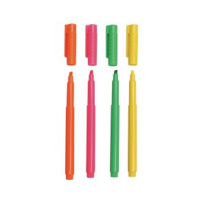 Highlighter Pens Assorted Pk4