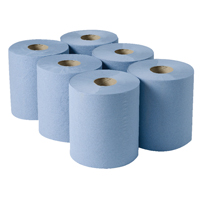 2Work Cfeed Roll 3-Ply Blu 135M
