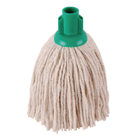 2Work 12oz PY Smooth Mop Green Pk10