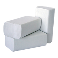 2Work 1Ply Wht Lam M-Fold Pk3000