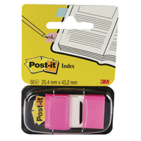 3M Post-It Index Tab 25mm Brgt Pk600