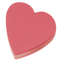 Post-It Heart 70x70mm Pnk Pk12 2007H