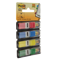 3M Post-It Index 4 Colour Disp Pk140