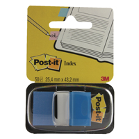 3M Post-It Index Blue x50 + Disp