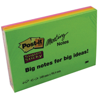 Post-it SS Meeting Neon 149x98 Pk4