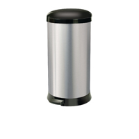 Addis 30L Soft Close Bin Steel/Blk