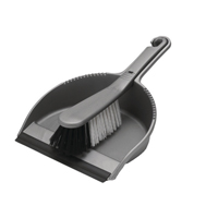 Addis Soft Dustpan/Brush Set Met