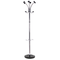 Alba Chromy Coat Stand Chrome/Black