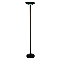 Alba LED Floor Lamp Round Head Blk