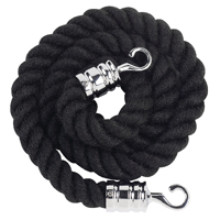 Rope 25x1500mm Black Chrome Clip