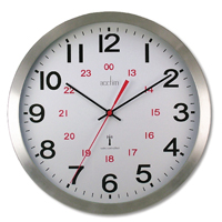 Acctim Century Rc Alu Wall Clock