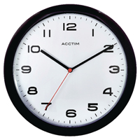 Acctim Aylesbury Wall Clock Blk