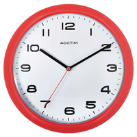 Acctim Aylesbury Wall Clock Red