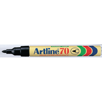 Artline 70 Markers Black Pk12