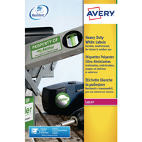 Avery Hvy Duty Lbls Wht 14L/Sh Bx 20