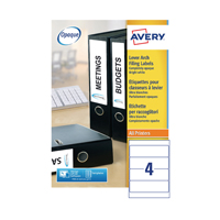 Avery Lsr Lvr Arc Spne Lbl Wht Bx100