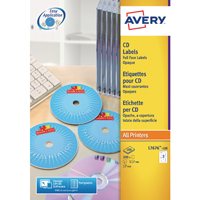 Avery 2P/S Ijet Cd Lbls Blk/Wh Bx25