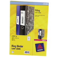 Avery Laser Ring Binder Label Pk450
